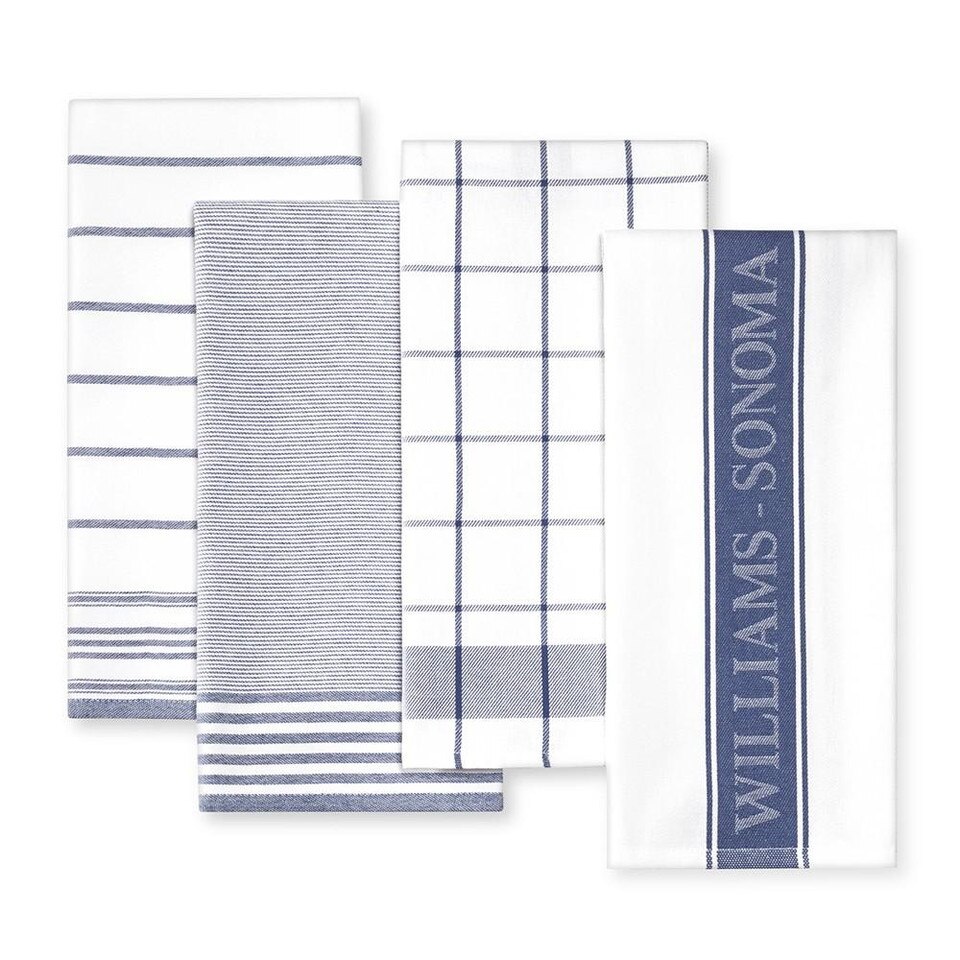 Williams Sonoma MultiPack Tea Towels, Bright Blue Williams Sonoma Australia